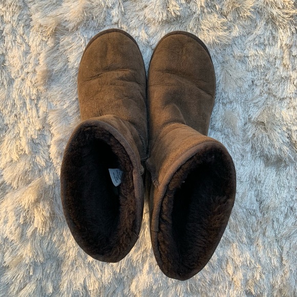 Ugg Women's Classic Short Boots in Chocolate Size 8 - Picture 5 of 10